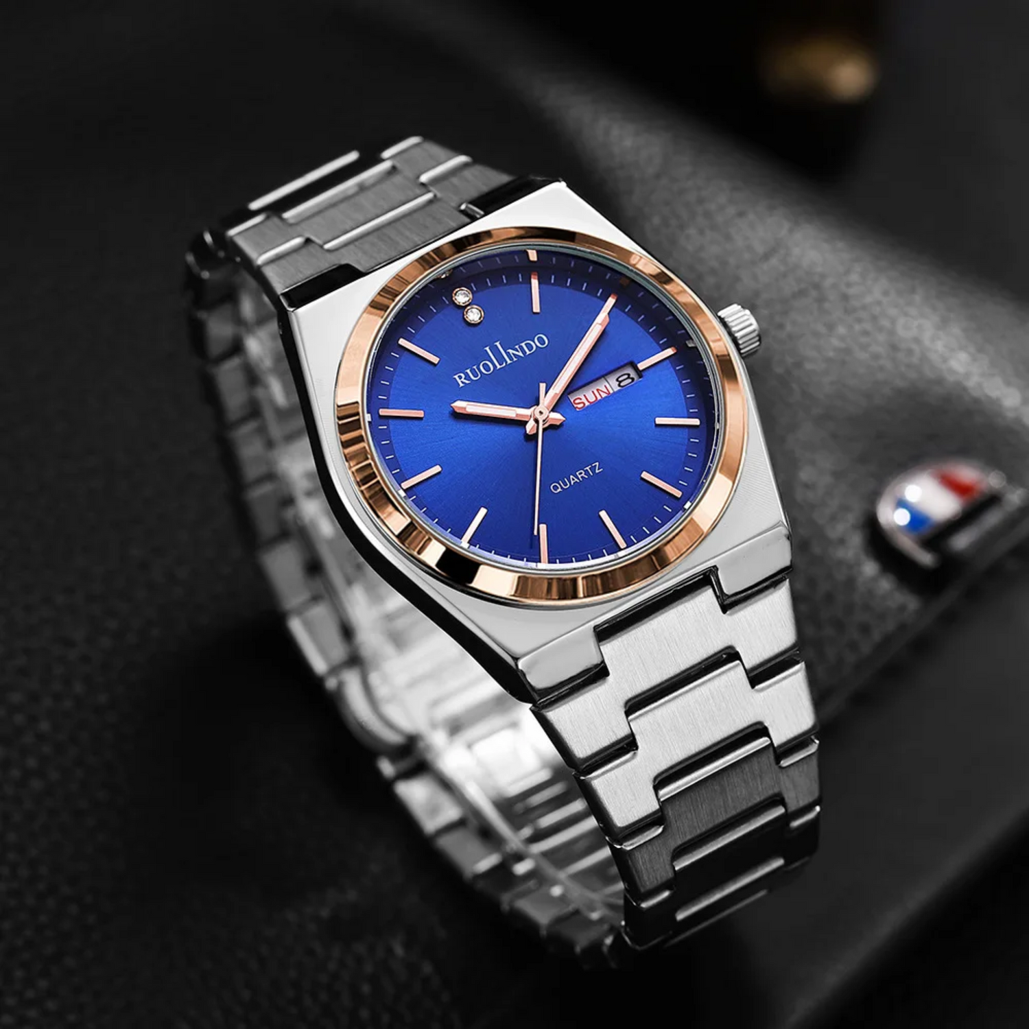 RUOLINDO™ – IMPERIUM AUTOMATIC Montre Élégante et Précise pour Hommes